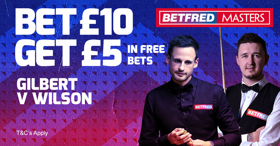 bookmaker betfred snooker betfred masters free bet offer