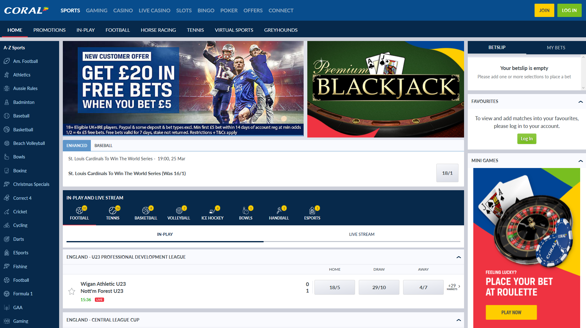 Corals Bookmakers Online Betting